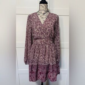 Japna Floral Purple Dress